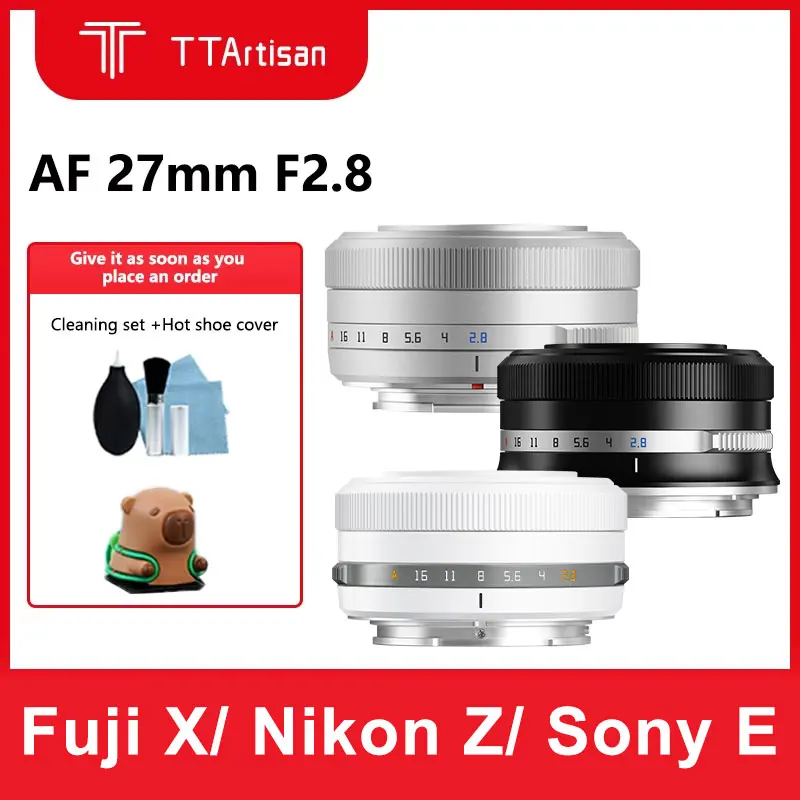 TTArtisan 27 مللي متر F2.8 APS-C التركيز التلقائي AF عدسة الكاميرا ل فوجي FX نيكون Z سوني E a6600 z8 z9 XA XT XPro XM5 xt5 xt10 xt20 zfc a7c