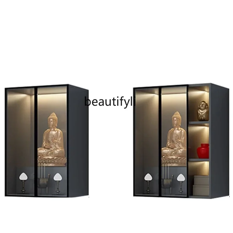 

Buddha Niche Altar Household Clothes Closet Modern Light Luxury Worship Table Wall-Mounted God of Wealth Cabinet