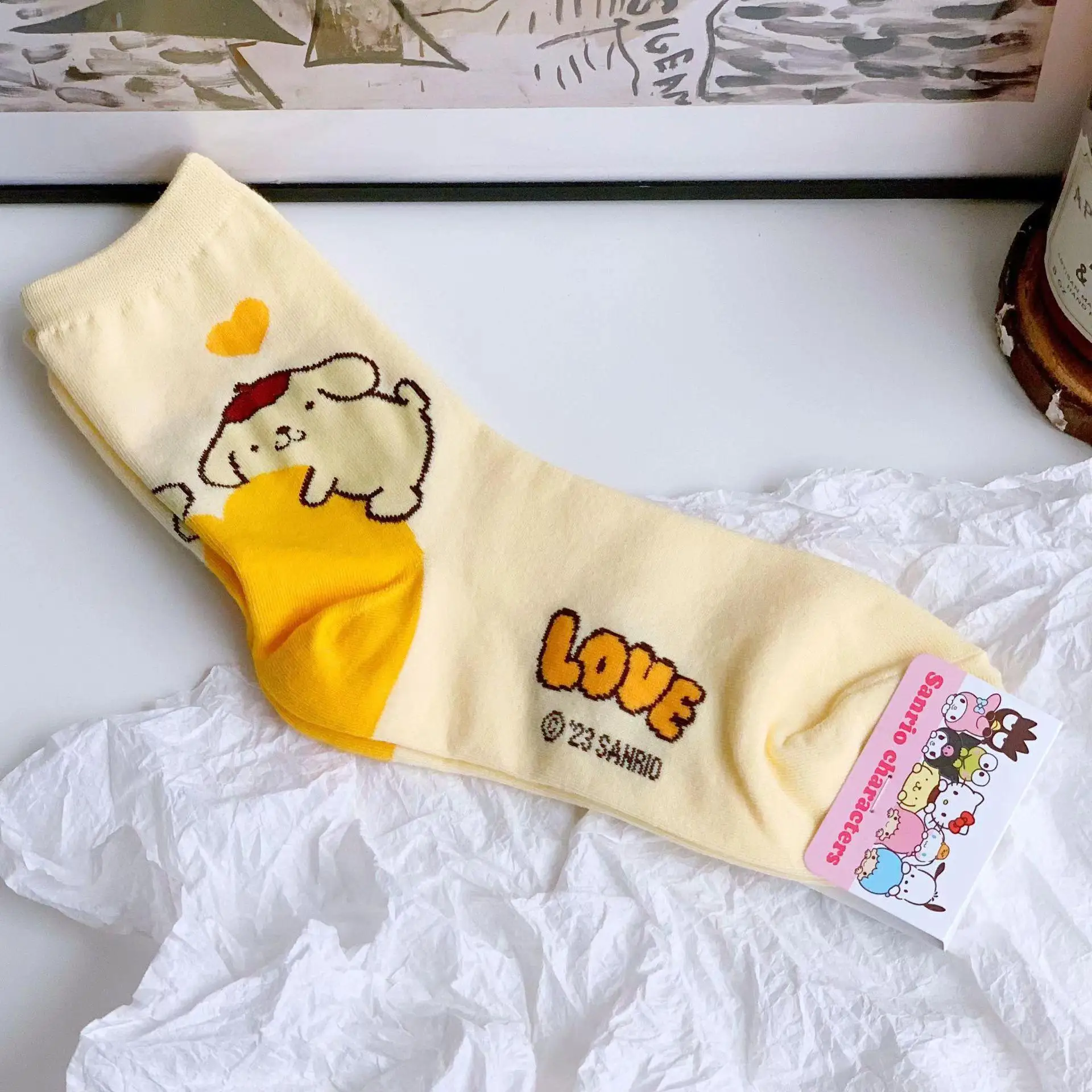 Dikke enkellange antislipsokken