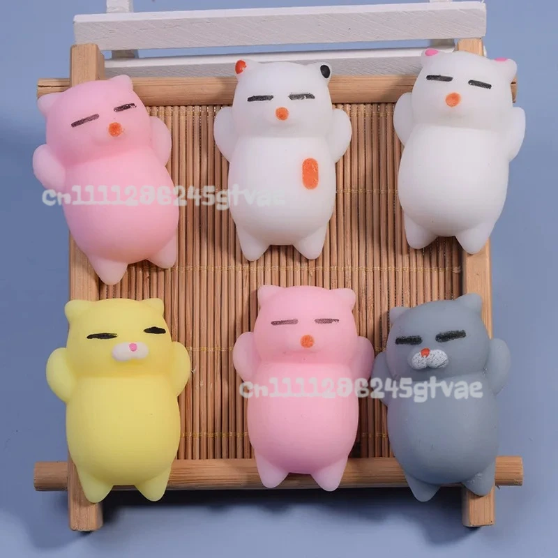 

Cute Squishy Mochi Animal Stress Relief Toys Soft Pinch Bouncy Ball Slow Recovery Pressure ball Unique Home Decoration Gifts