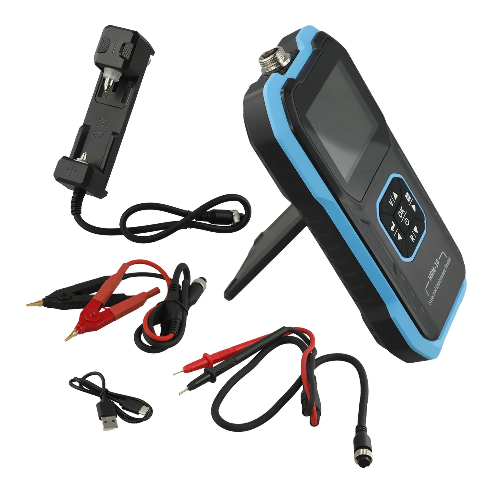 

1 компл. HRM-10 измеритель внутреннего сопротивления высокого для измерения сопротивления напряжению тестер фосфатной батареи Trithium Lithium Lron