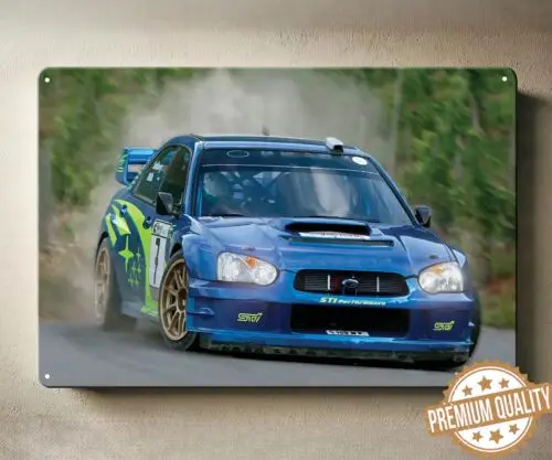 Y1,Impreza Rally Racing Car Metal Poster - Collectable Sign Size: 20x30cm-aluminum