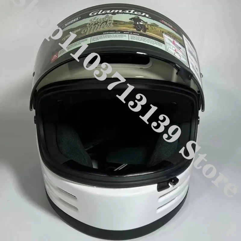 Glamster  93 Retro TC-10 Motorcycle Helmet Retro Cruise Latte Free Climbing Full Face Helmet