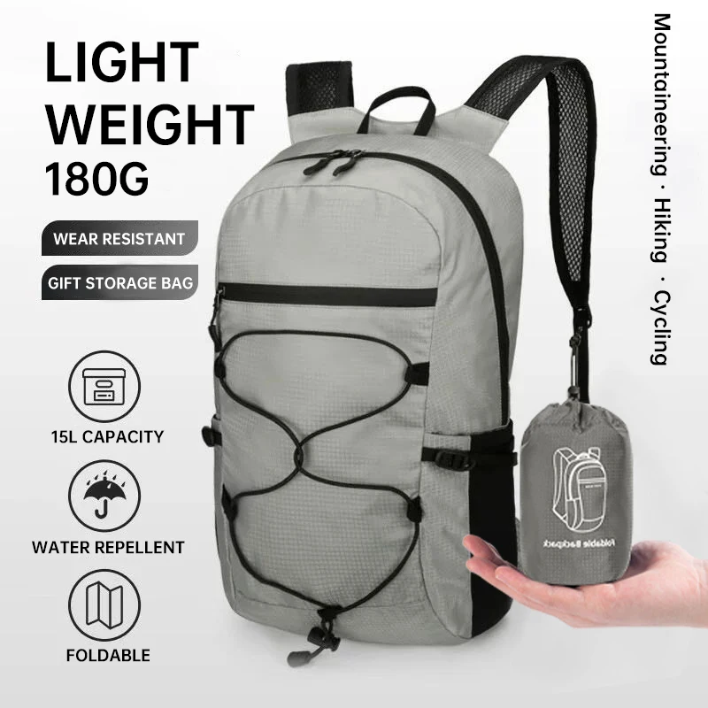 Outdoor Hiking Ultralight Foldable Bag Waterproof Travel Bag Portable Small Women\'s Camping Backpack