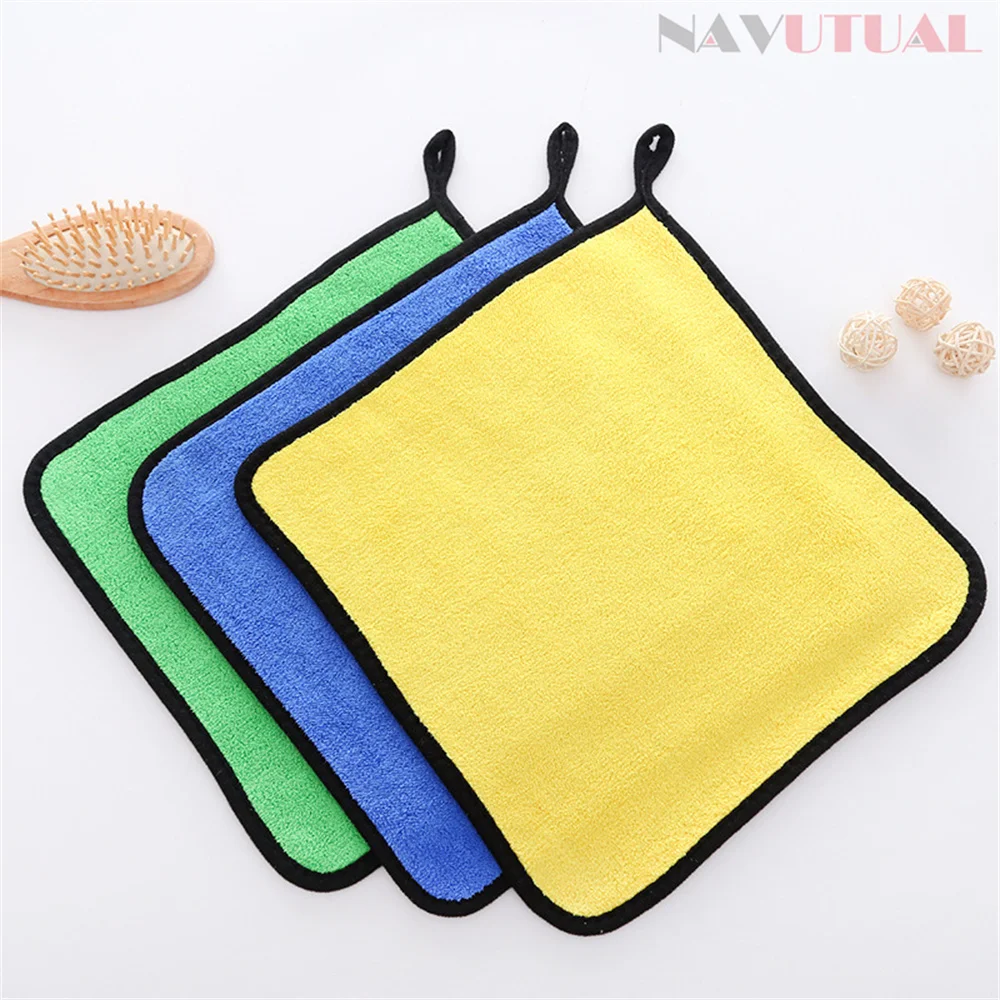 Coral velvet Car Wash Towel Car Care Polishing Wash Towels Extra Soft 30*30CM Super Absorbent Auto Care Cloth Cleaning Cloth