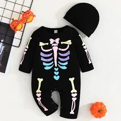 New Halloween Baby Kids Costumes Set Boys Girls Romper Cosplay Vampire Pirate Pumpkin Newborn Jumpsuit Infant Black Bat Clothes