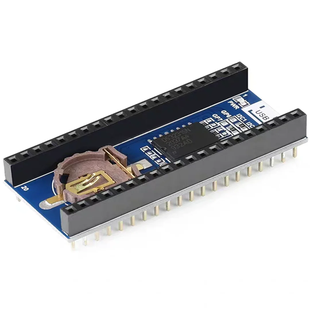 Raspberry Pi Pico RTC Clock Expansion Board DS3231 Chip I2C Interface Supports External Sensors