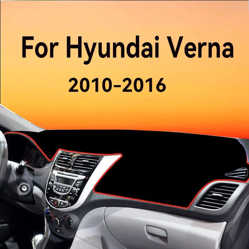 

For Hyundai Verna 2010-2016 Instrument Panel Pad Light Resistant and Anti Slip Pad Sunscreen Pad Car Accessories