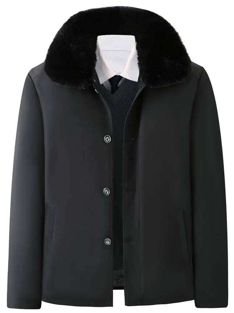 

Мужская зимняя куртка с утеплением, теплая повседневная, стильная, городская, свободного кроя, из хлопка, для осени и зимы