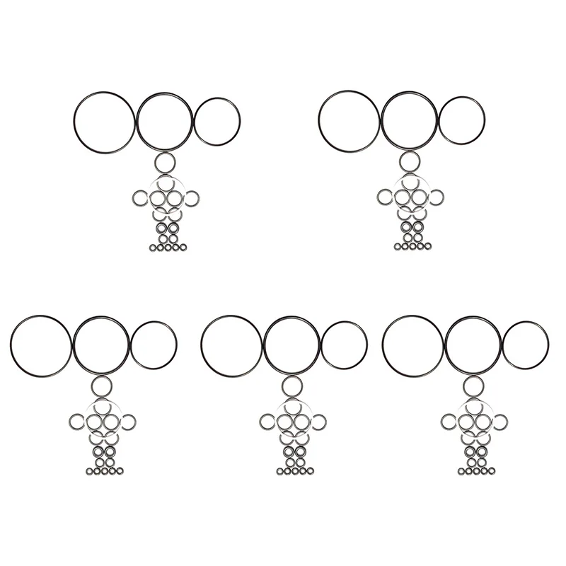 

5 Sets 246355 O-Ring Rebuild Kit Compatible with Graco Spray Gun Compatible with Fusion Air Purge AP