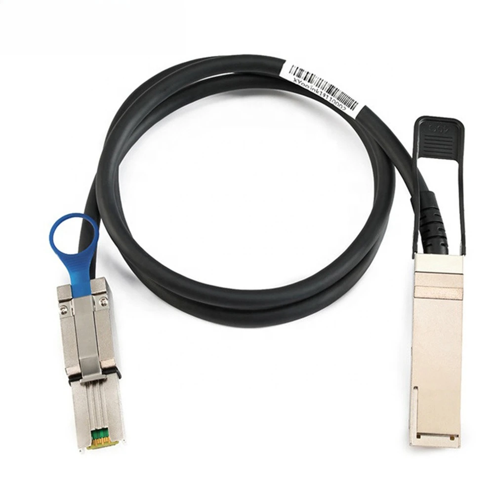 ADT-Link QSFP SFF-8436 إلى Mini SAS HD SFF-8088 تمديد كابل الناهض ل DS4243 DS4246 طول اختياري 0.5 متر 1 متر 2 متر 3 متر