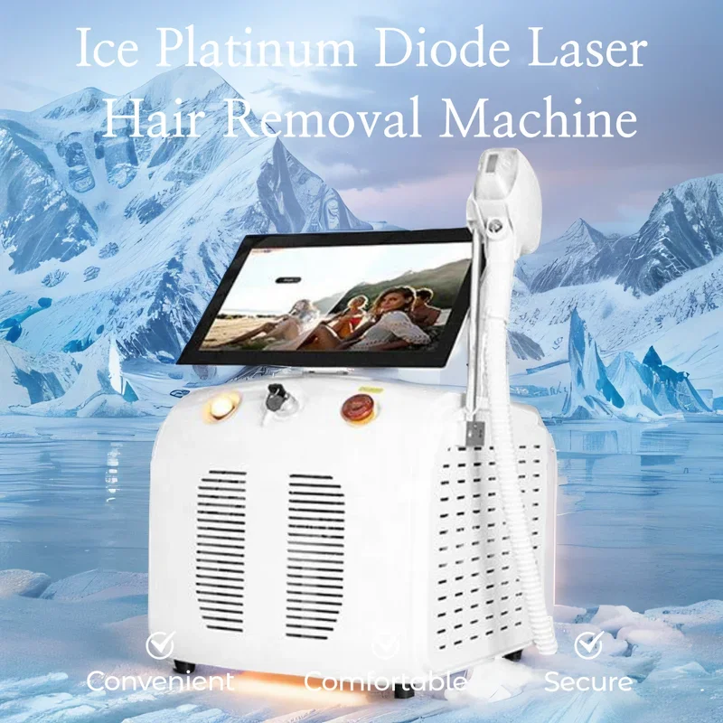 4 Wavelength 808nm 755nm 1064nm  Portable Laser Hair Removal Device Diode Ice Titanium Painless Permanent 3000w