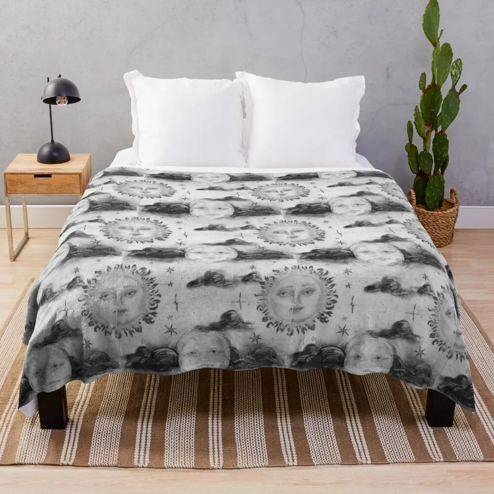 

Moon and Sun Throw Blanket Fashion Sofas christmas gifts Blankets