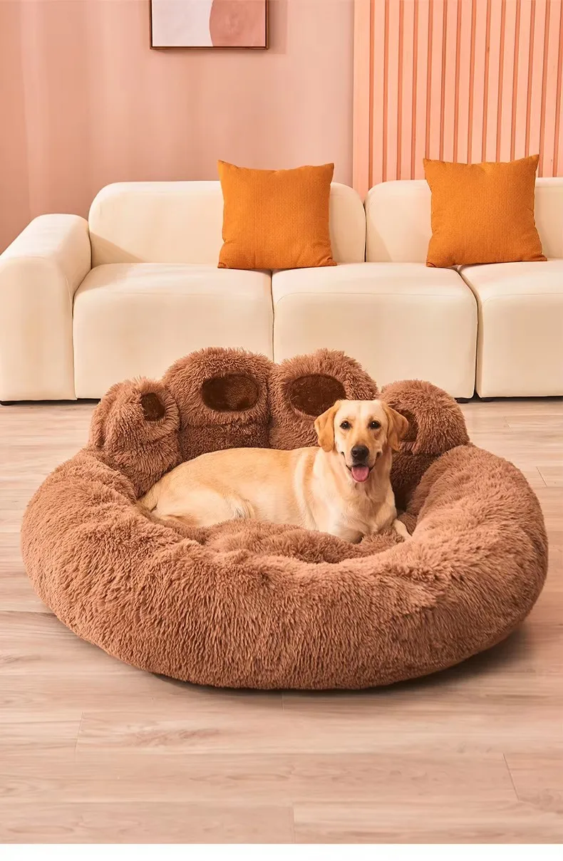 Großes Weiches Plüsch-Kennel-Kissen-Bett für Kleine Haustiere, Warme und Gemütliche Matte Ideal für Welpen, Katzen und Hunde – Detail 8