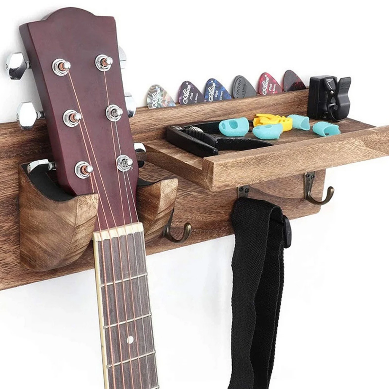 Wooden guitar stand wall mount Electric Guitar Hanger Hook Holder