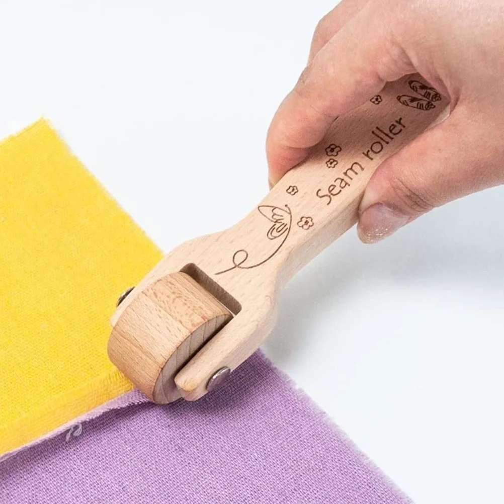 Rolos de costura acolchoados alça ergonômica roda de pressão de costura para papel de parede adesivo ferramenta de alisamento roda de rolamento manual