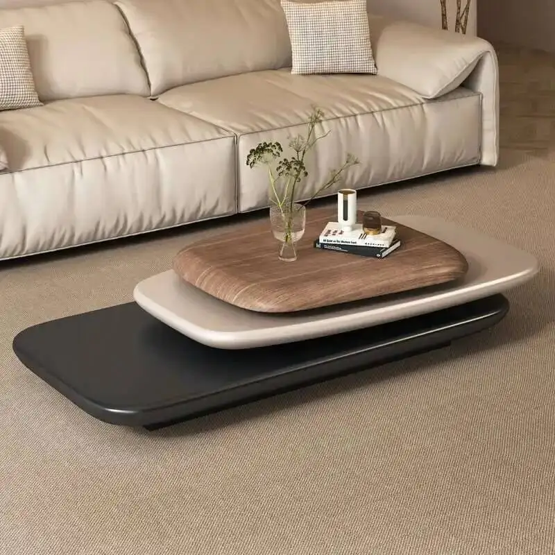 

Luxury Minimalist Coffee Table Living Room Side Table Pliante Household Rotating Antique Style Muebles De Sala Furniture Home