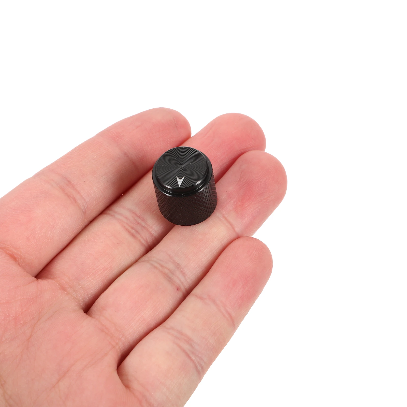 

Aluminum Alloy Volume Control Knob Replacement Sound Knob Anti-Slip Mesh Design Compatible With Potentiometer Caps Sturdy
