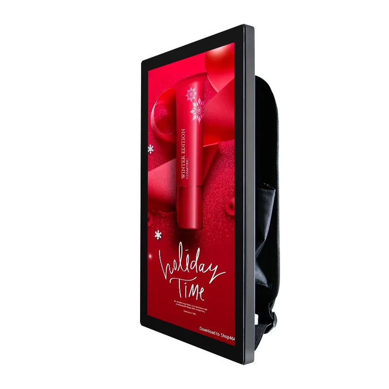 

Best Selling 32 Inch LCD Walking Billboard Backpack Wifi Indoor and Outdoor Advertising Display