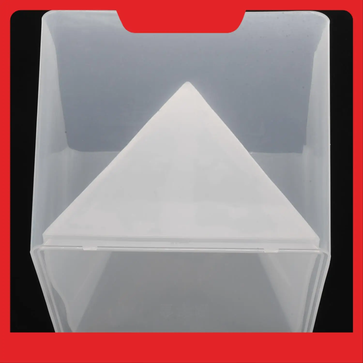 

A32HOT-Super Pyramid Silicone Mould Resin Craft Jewelry Crystal Mold With Plastic Frame Jewelry Crafts Resin Molds