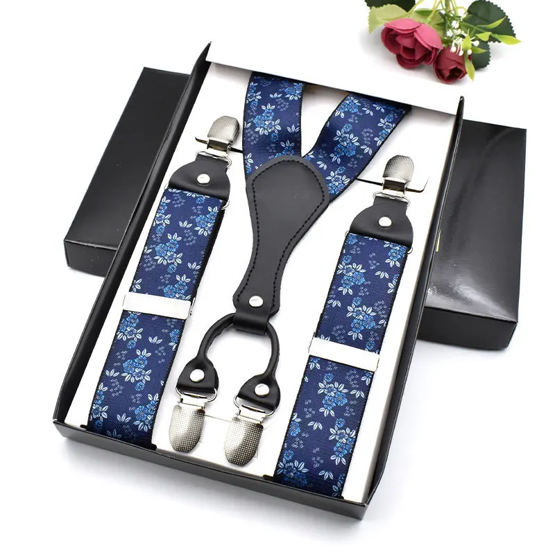 3.5 X 120cm 4 Clips Suspenders Men Elastic Adjust Male Suspensorio Braces Tirantes Hombre Suspensores Hombre Interior