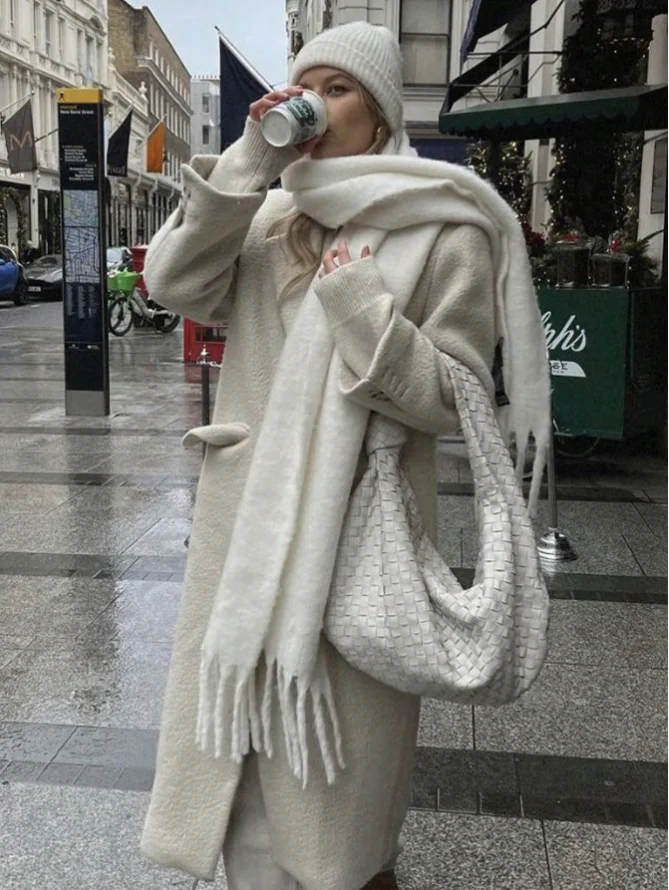 

Зимний шарф для женщин, кашемировое теплое однотонное одеяло из пашмины, женское толстое мягкое шаль Bufanda с большими кисточками, длинное пончо Echarpe