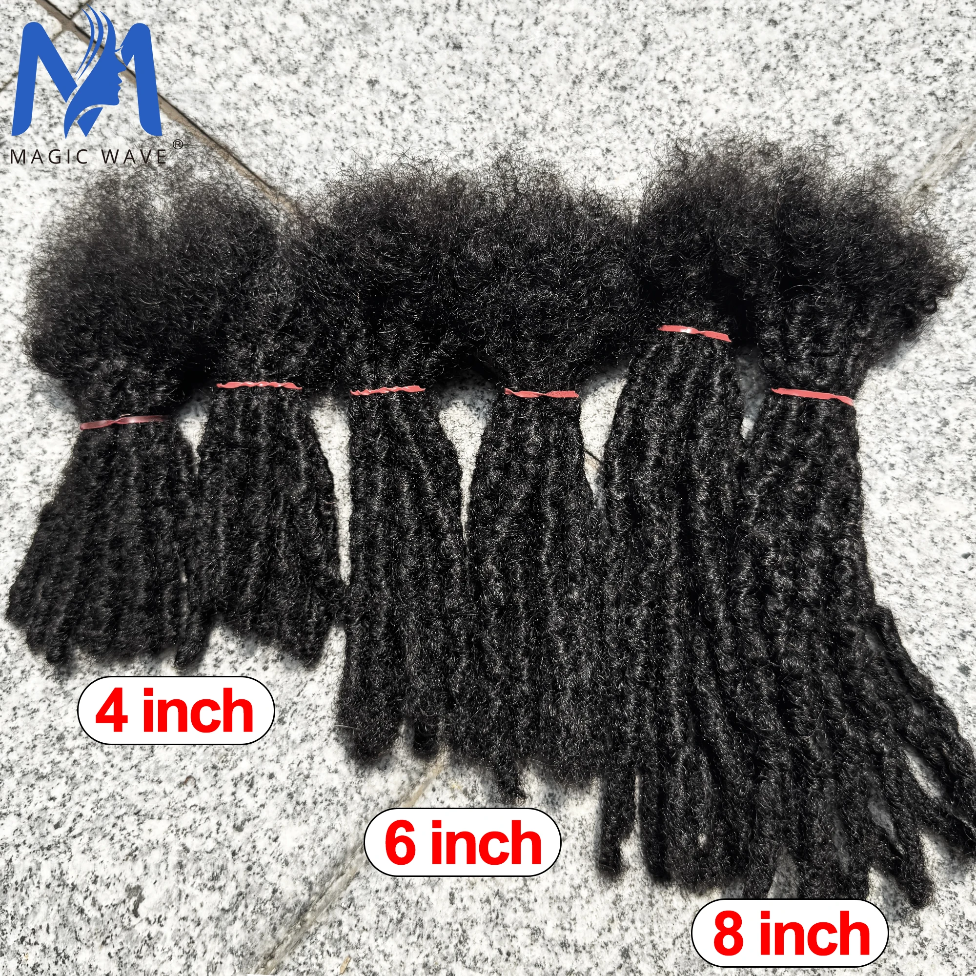 100% شعر بشري حقيقي ملحقات Dreadlock لضفائر الكروشيه 0.6 سنتيمتر عرض اليدوية Loc ملحقات الشعر البشري للرجال والنساء #2