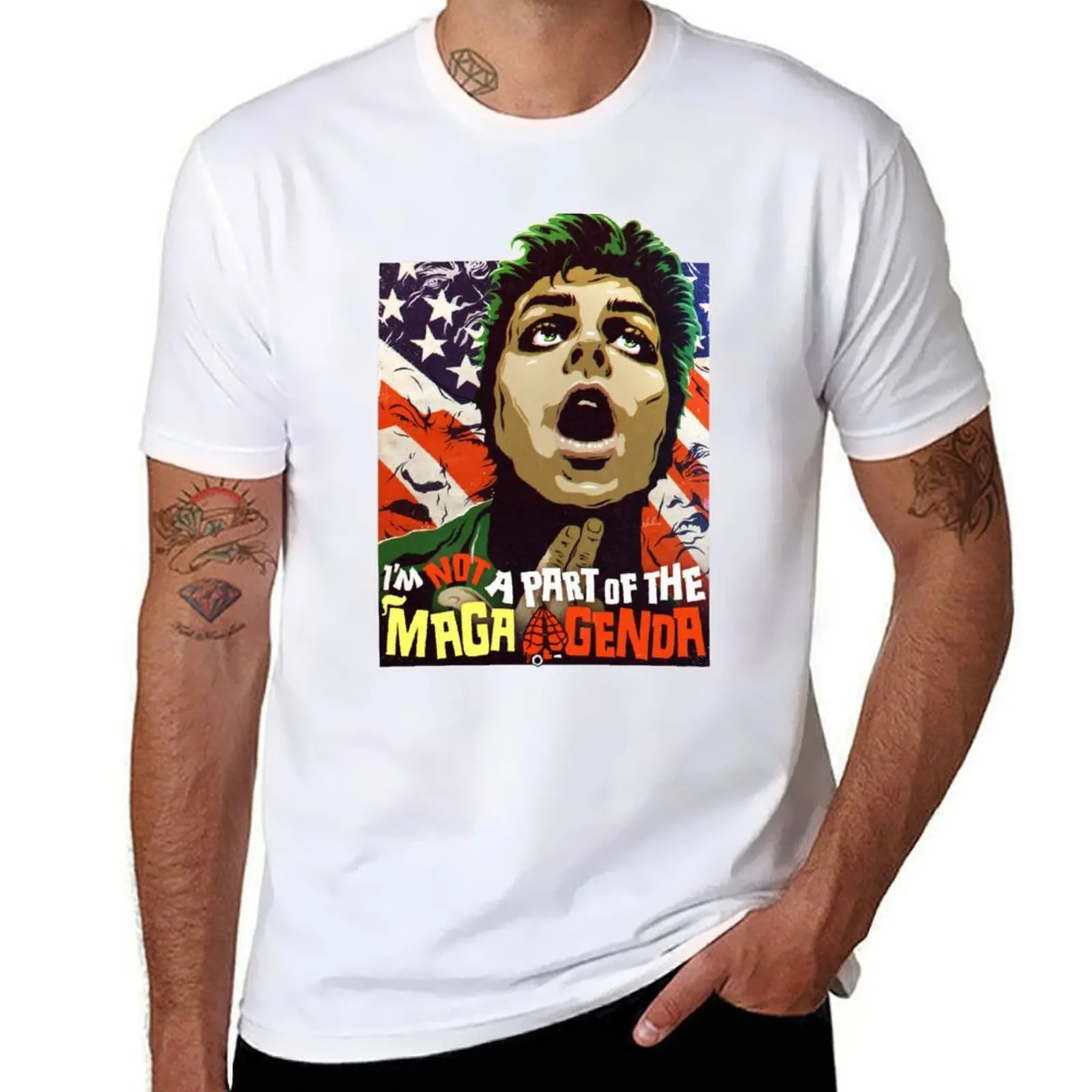 

I'm Not A Part Of The MAGA Agenda T-Shirt cotton t shirts high quality t shirts for man graphic tees T-Shirt