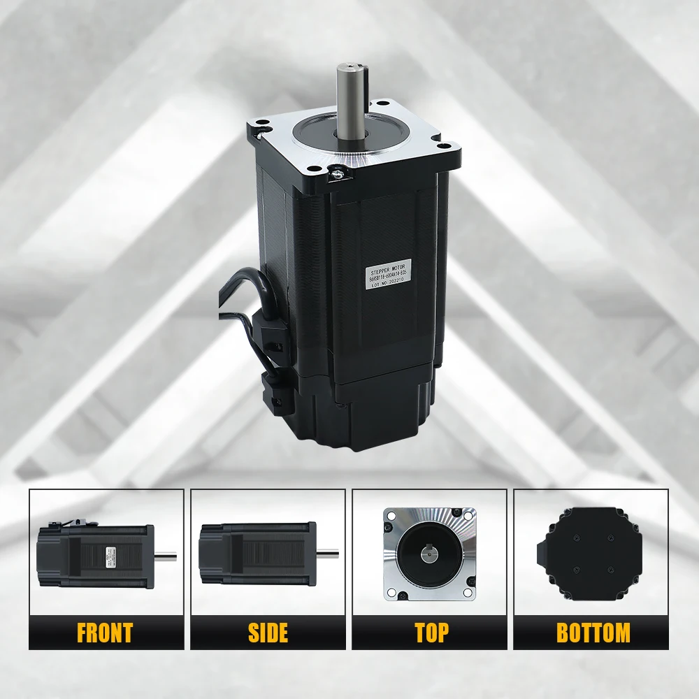 Nema34 Stepper Motor 86 Flange 86HS118 5.6A 8.5N.m 1214ozin DC Engine With 4 Lead 1500RPM For CNC Router
