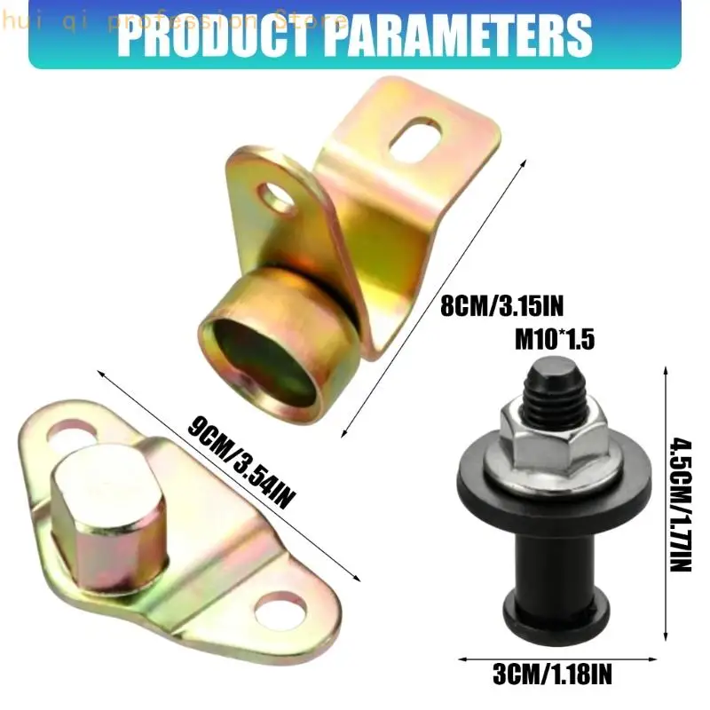 Pickup Heckklappenscharnier-Teilesatz, 8-teiliges Reparatur-Hardware-Set mit Metallhalterungen, Unterlegscheiben – Detail 6