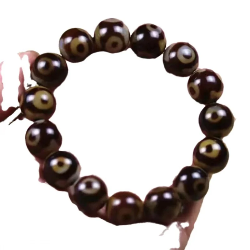 التبت الطبيعي سوار وينوان ملفوف بالحرير ، ثلاثة عيون ، عقيق ، صيدلي لاوتيانتشو في الخط الأول #5