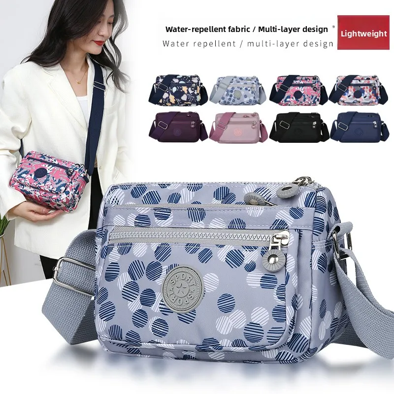 Waterproof Nylon Ox Cloth Crossbody Bag for Women Single oulder Bag Ladies ly Bag Soft Tote Bag Medium Size