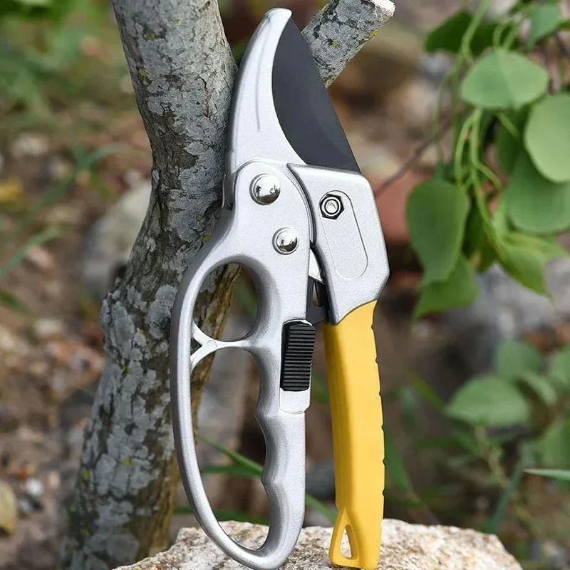 Heavy Duty Pruners Scissors Ratchet Hand Pruner with Ratcheting Garden Hand Tool Clippers Gardening Pruners Tools