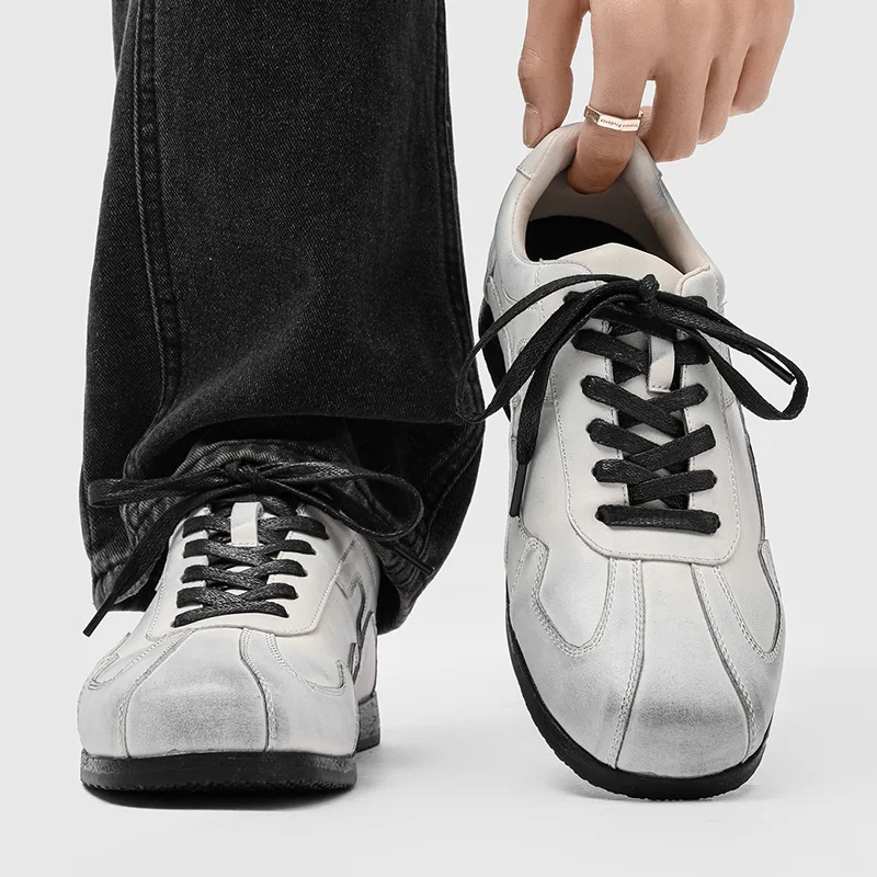 

2025 Casual Men Shoes Spring Autumn Walking Sneakers Leisure Male Leather Sports Shoes Non-Slip Footwear Tennis for Men Footwear
