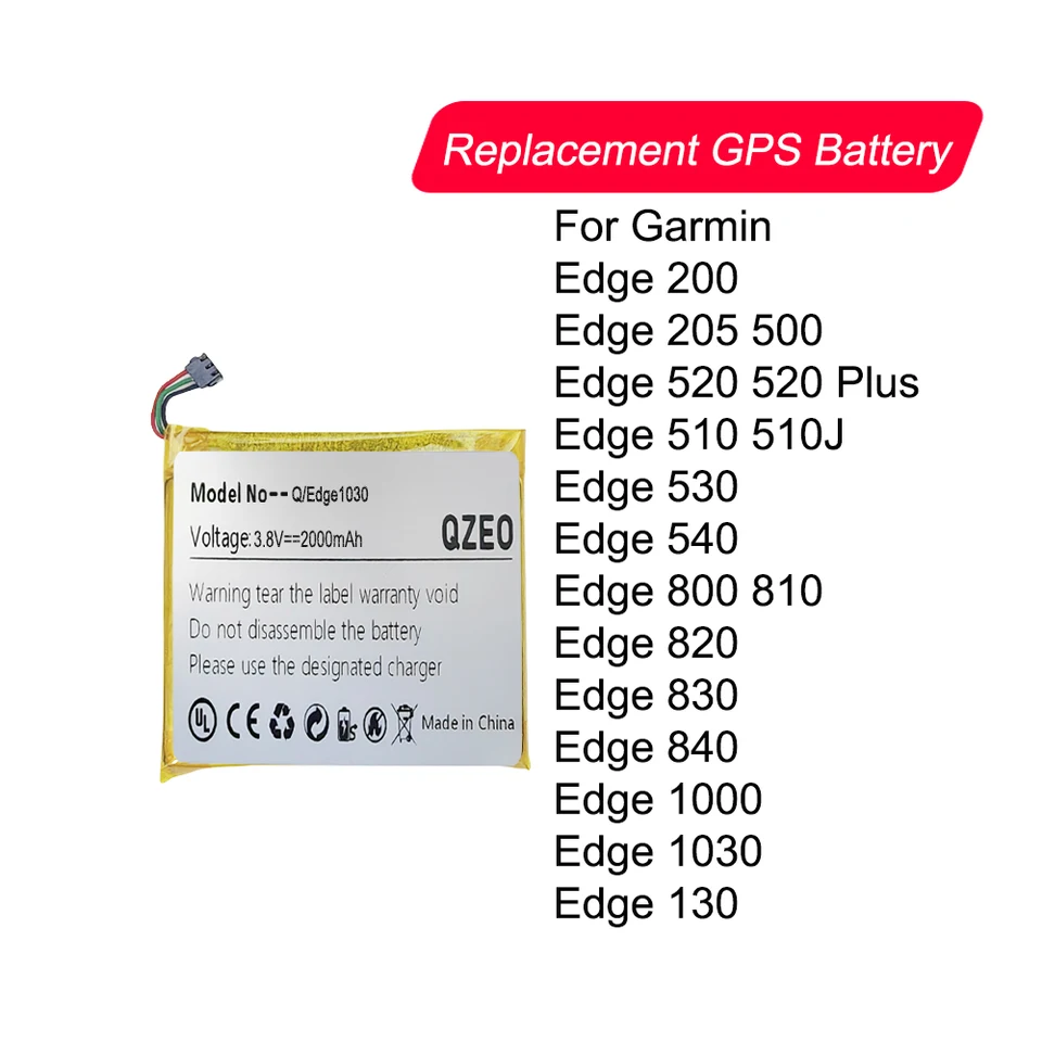 Replacement GPS Battery For Garmin Edge 200 205 500 520 Plus 510