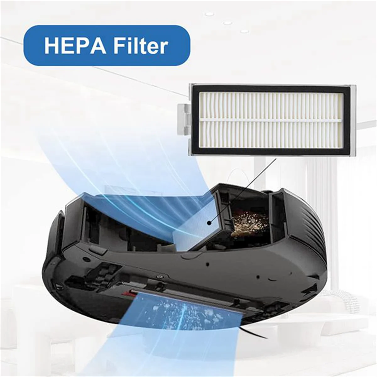 FNJK-For Xiaomi Roborock Q7 Max,Q7 Max+,Q7 Plus,T8 Hepa Filter جهاز آلي لتنظيف الأتربة أجزاء فرشاة جانبية رئيسية ممسحة قماش كيس لجميع الغبار