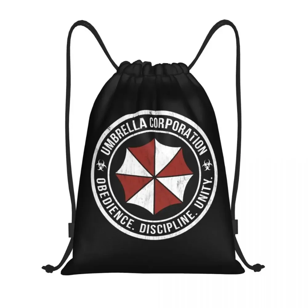 

Grunge Umbrellas Corporations Drawstring Backpack Sports Gym Bag for Women Men Video Game Shopping Sackpack