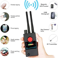 Multi-function Anti-spy Hidden Camera Detector GSM Audio Bug Device Finder GPS Tracker Lens Device RF Signal Detect Dual Antenna