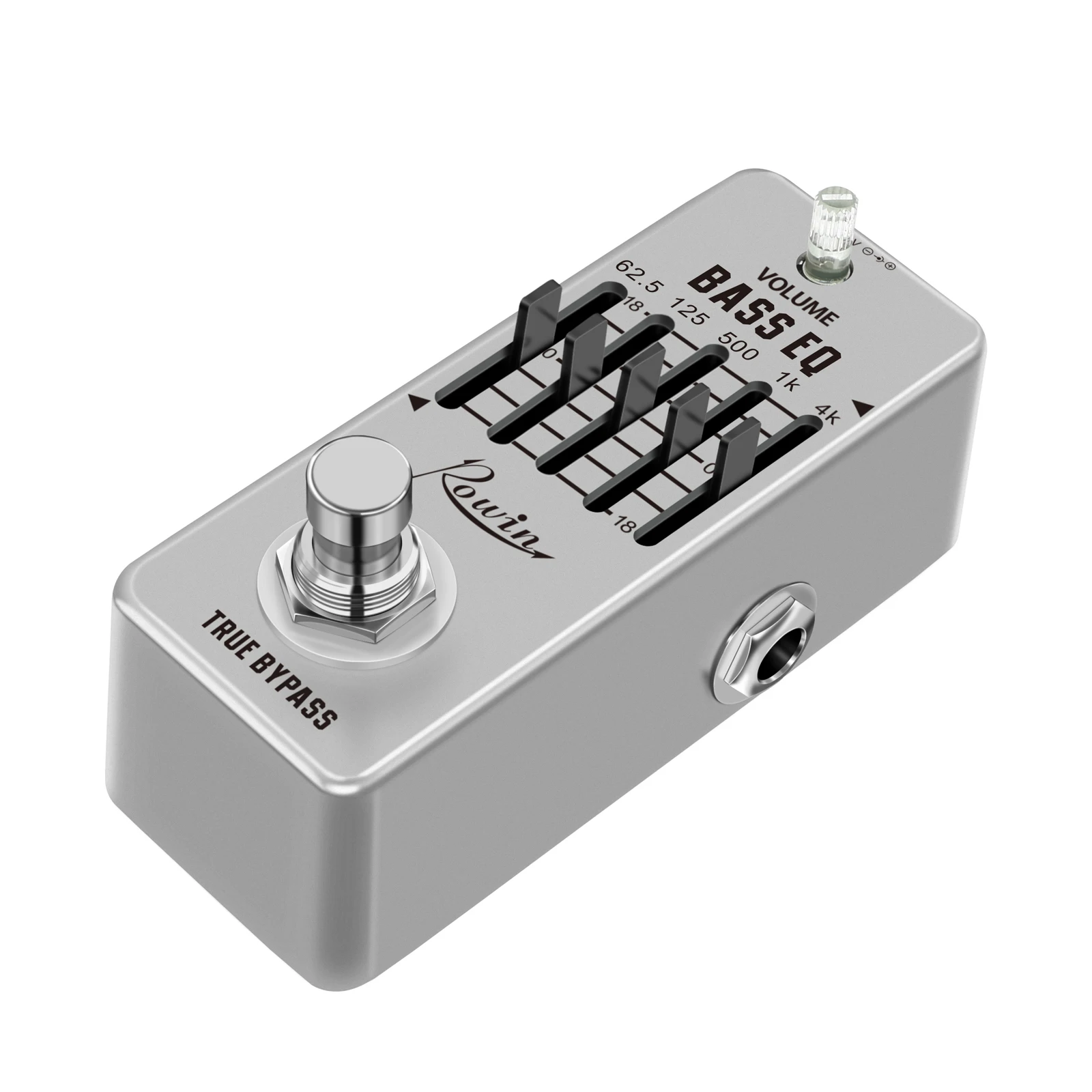 Rowin LEF-317B  Bass EQ Pedal 5 Band Equalizer Pedals For Bass Guitar With 5 Band Graphic Mini Size True Bypass