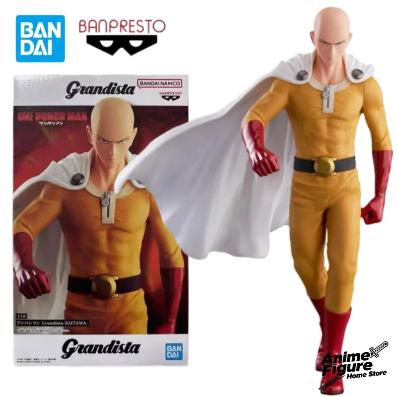 

100%Original in Stock Bandai BANPRESTO ONE PUNCH-MAN Saitama Grandista PVC 27CM Anime Character Toy Model Ornaments Collection