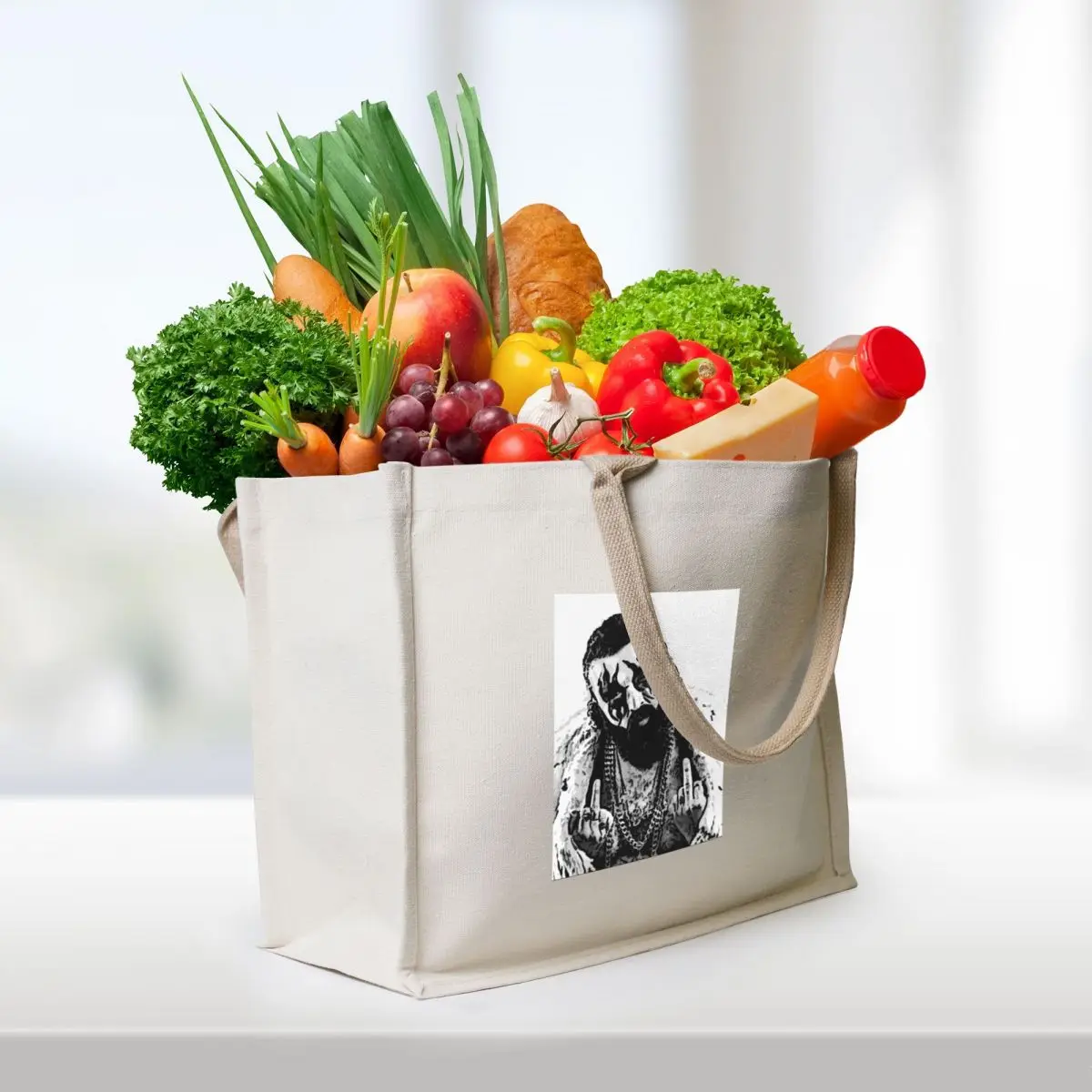 Hank von Helvete punk Tote Bag Portable shopping bag custom bags Handbags women