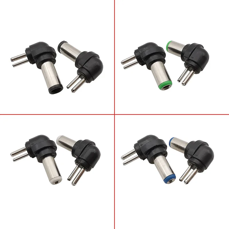 8 sztuk uniwersalne złącze wtykowe męskie DC 2 Pin wtyczki do ładowania zestaw końcówek adaptera 5.5x2.5/2.1/1.7/4.8x1.7/4.0x1.7/3.5x1.35mm — zdjęcie 5