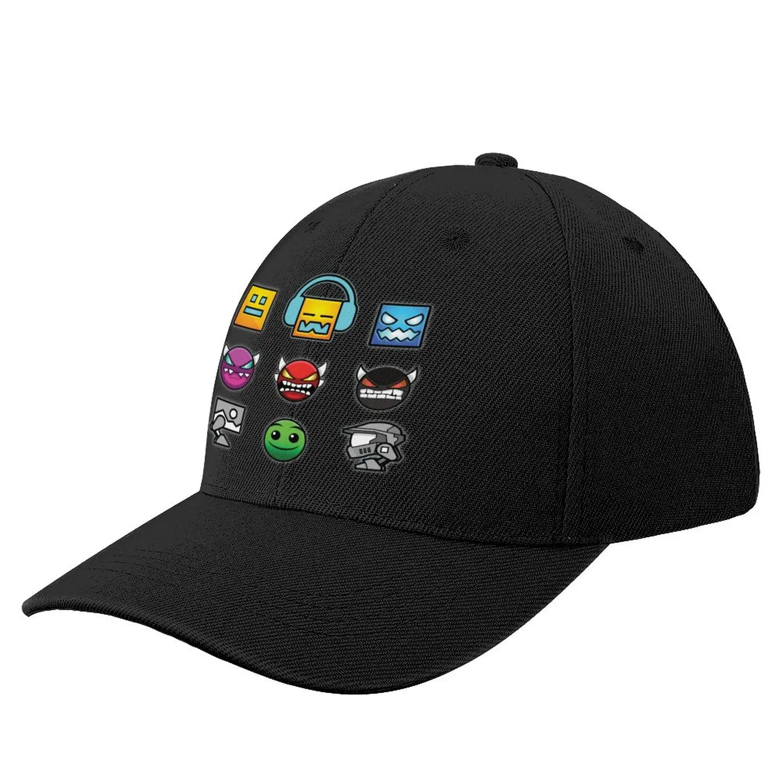 

geometry dash unblocked level Baseball Cap Big Size Hat boonie hats Fluffy Hat Luxury Man Hat Beach Outing Caps For Men Women's