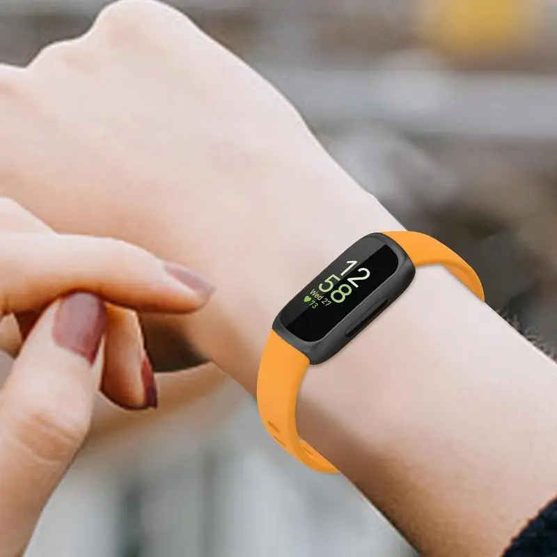 Fitbit Inspire 3 용 손목 스트랩 Fitbit Inspire 3 용 TPE 소프트 밴드 시계 액세서리, 스마트 워치 스트랩 교체 밴드