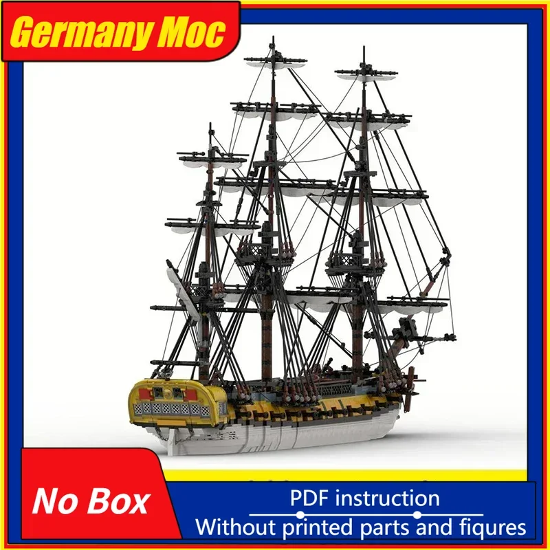 

Moc строительные кирпичи, модель военного корабля, испанская фрегата, технология гермиака, модульные блоки, подарок, рождественские игрушки, наборы «сделай сам», сборка