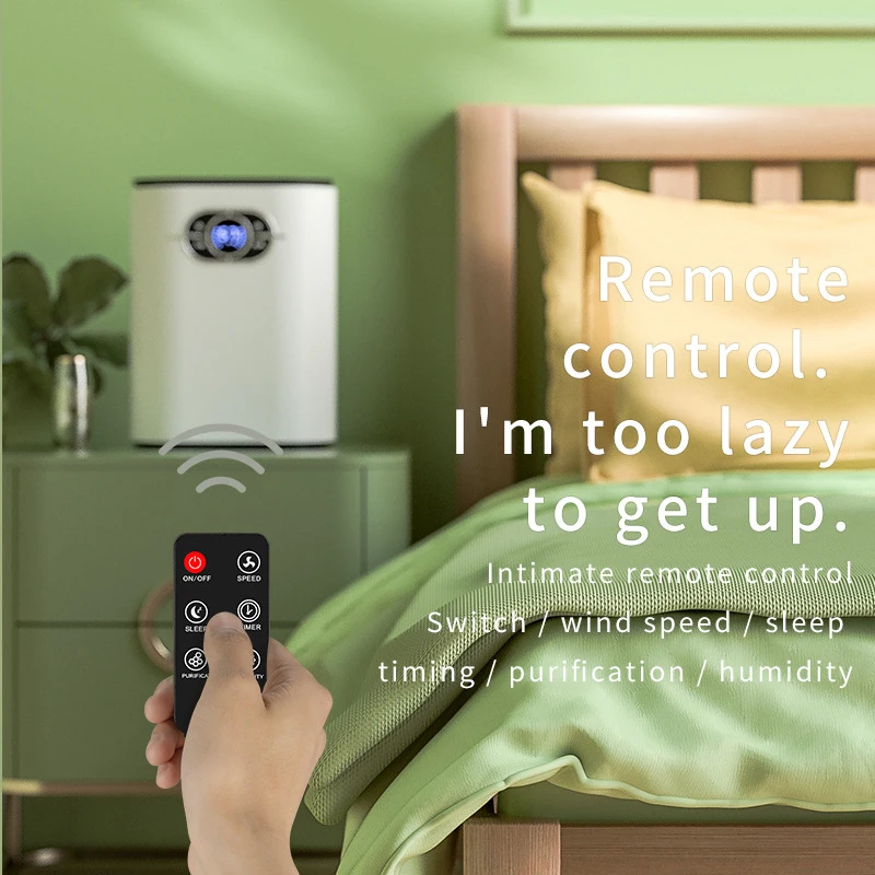 1.2L Electric Dehumidifier Remote Control Smart Air Dryer Automatic Mute Moisture Absorber Minus-Ion Anion Air Purifier for Home