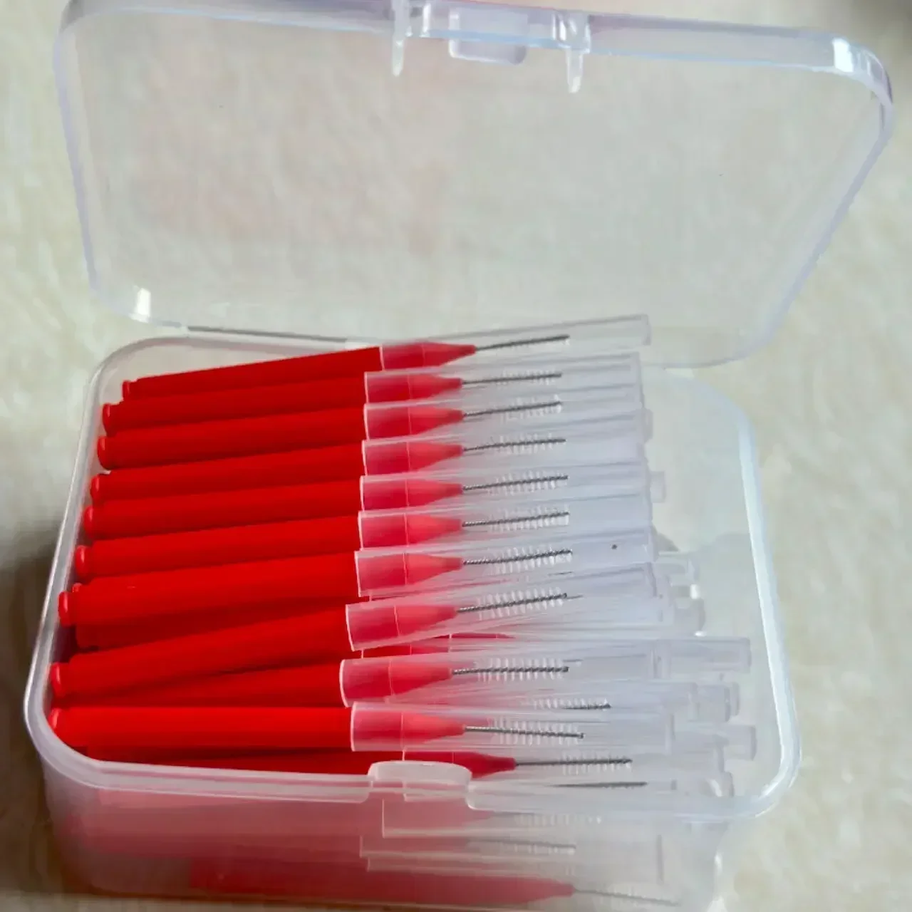 80 stks/doos I-type Rager 0.6-1.5Mm Reiniging Tussen Tanden Mondverzorging Orthodontische I Vorm Tand Floss