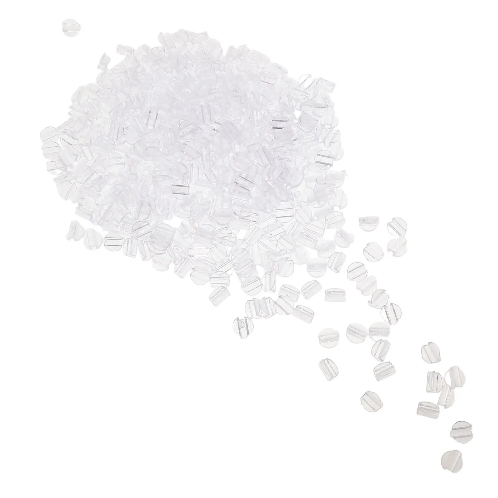 500Pcs Plastic Hair Rope DIY Buckle Comfortable Non Damaging Surface for DIY Hair Rope Fixing Buckle Ponytail Holder Clip