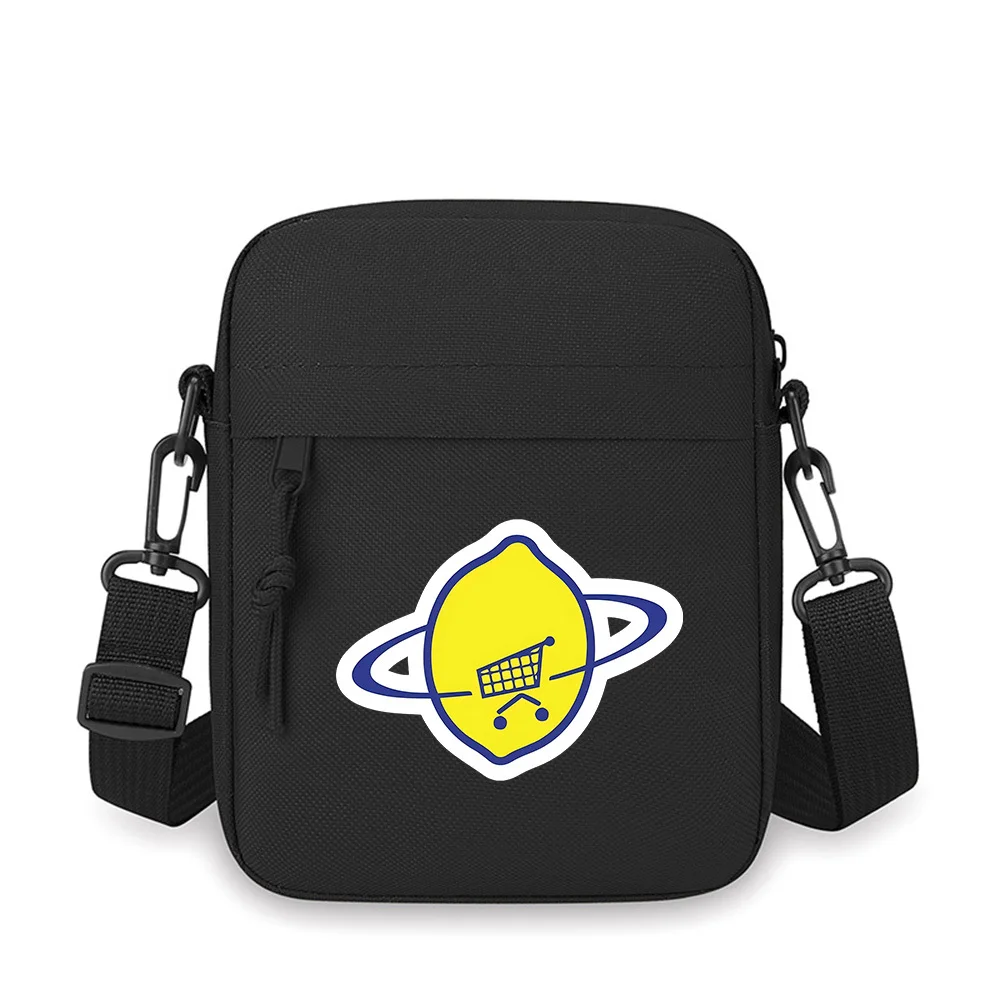 

Lemon cart shopping universe symbol Men Crossbody Bag Single Shoulder Women Cartoon Anime Film Printing Design Unisex
