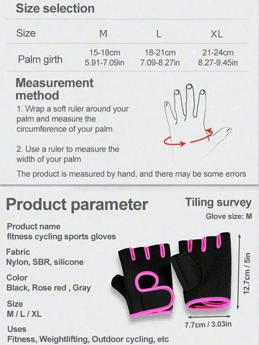 

Unisex Fingerless Cycling Gloves Fitness Anti-Slip Breathable Half Finger Gloves For Biking Outdoor Sports